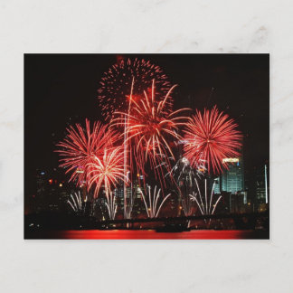 Carte Postale Festival 1 de feux d'artifice de Singapour