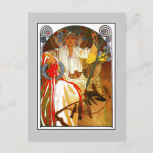 Carte Postale Festival Art Nouveau Alfons Mucha Spring