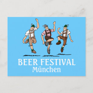 Carte postale FESTIVAL DE BIÈRE München Danse Lede