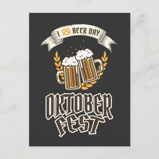 Carte Postale Festival de la bière Oktoberfest (Devant)
