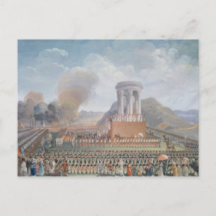 Carte Postale Festival de la Fédération, 14 juillet 1790