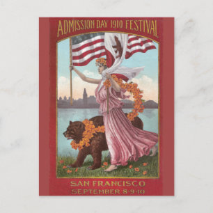 Carte Postale Festival de San Francisco 1910