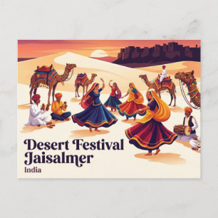 Carte Postale Festival du désert Jaisalmer Inde