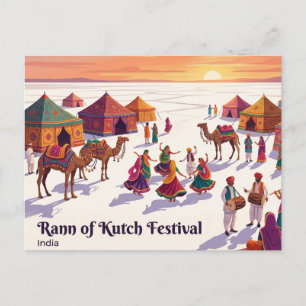 Carte Postale Festival du Rann de Kutch Inde