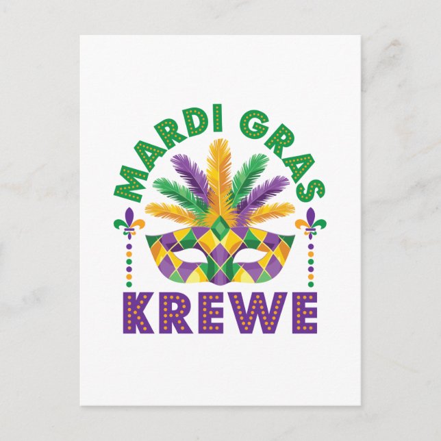 Carte Postale Festival Mardi Graw Krewe Parade (Devant)
