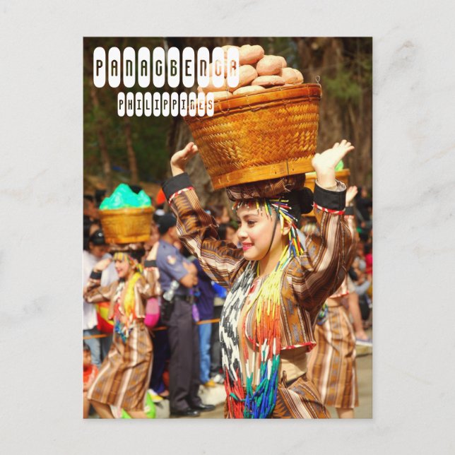 Carte Postale Festival Panagbenga à Baguio Philippines (Devant)