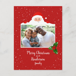 Carte Postale Festive Cheeky Père Noël - Photo personnalisée - P