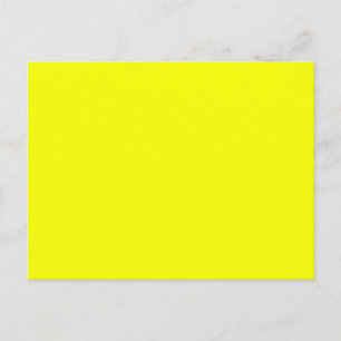 Carte Postale Festive Citron Jaune Couleur Personnaliser Ceci!