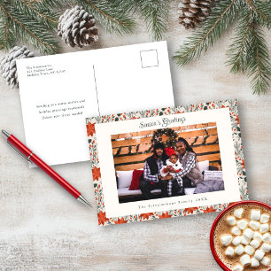 Carte postale Festive Red Poinsettia