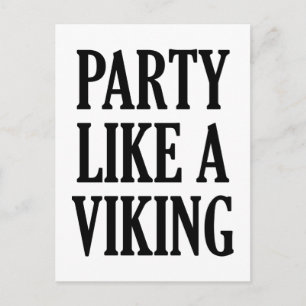 Carte Postale Fête Comme Un Viking