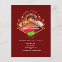 Fête d'anniversaire de casino