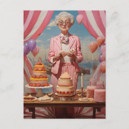 Carte Postale Fête d'anniversaire de Pink Lady