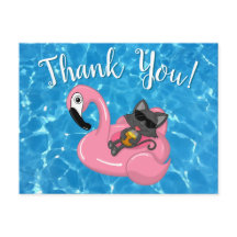 Fête d'anniversaire de piscine Flamant Rose Enfant