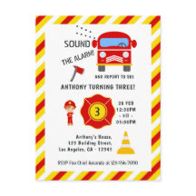 Fête d'anniversaire de pompier