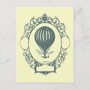 Carte Postale Fête d'anniversaire du pilote de ballon à air chau