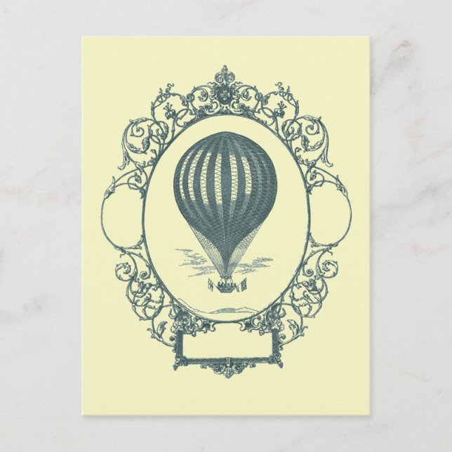 Carte Postale Fête d'anniversaire du pilote de ballon à air chau (Devant)