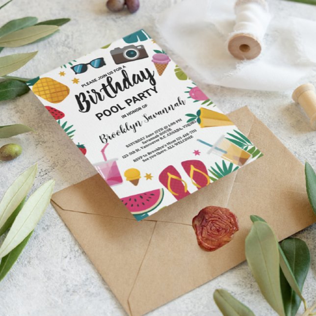 Carte Postale Fête d'anniversaire Extravagante avec Plongeon Est (Créateur téléchargé)