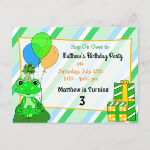 Carte Postale Fête d'anniversaire personnalisée sur le thème de 