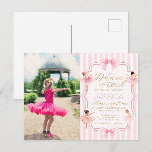 Carte Postale Fête d'anniversaire Photo Danse & Tournoiement Bal