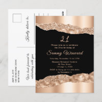 Fête d'anniversaire Rose Gold et Larmes de Glamour