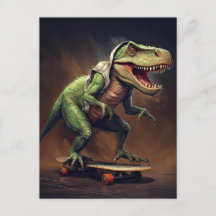 Fête d'anniversaire T-Rex Dinosaure sur skateboard