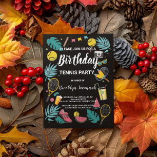 Carte Postale Fête d'anniversaire Tennis Splash d'été