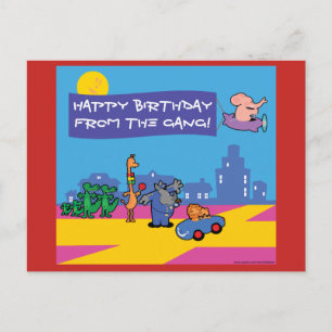 Carte Postale Fête d'anniversaire Wild Life