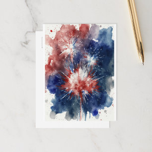 Carte postale Fête de feux d'artifice