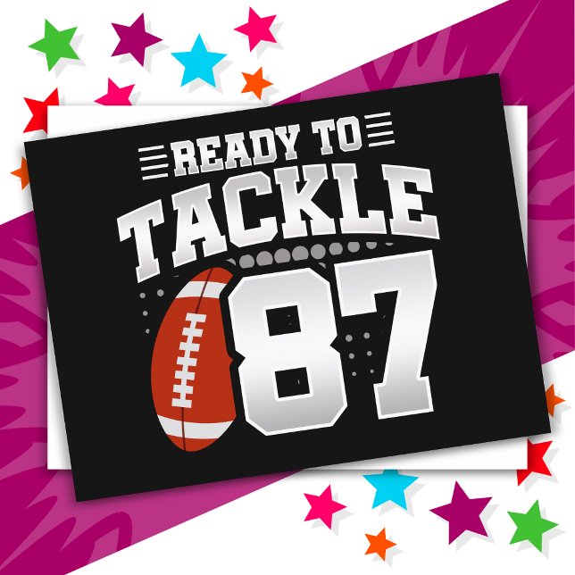 Carte Postale Fête de football à 87 ans pour anniversaire 87ème  (Créateur téléchargé)