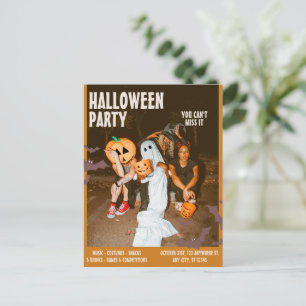 Carte Postale Fête de Halloween en costume, Halloween vintage mo