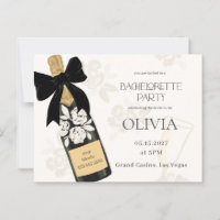 Fête de jeune fille Bouteille de vin pétillant Rub