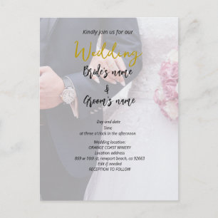 Carte Postale Fête de la mariée