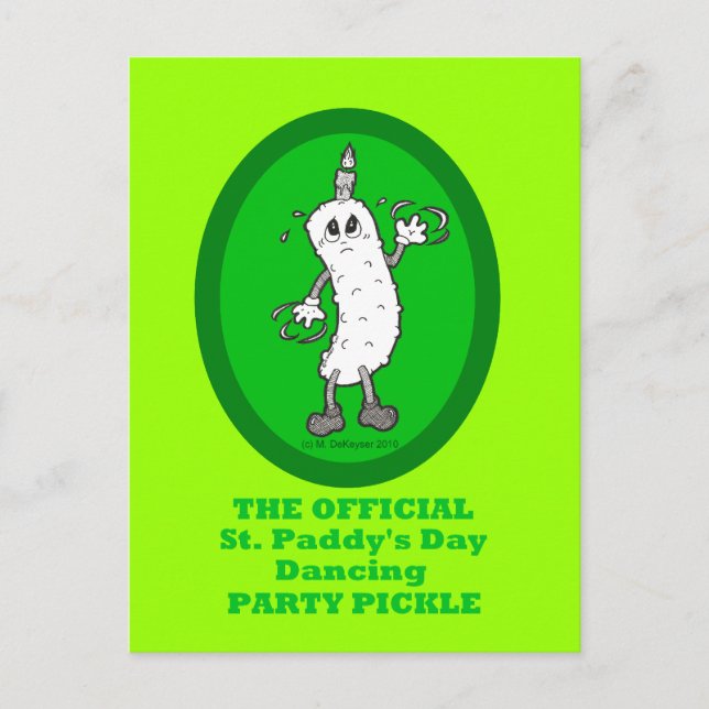Carte Postale Fête de la Saint Patrick officielle Pickle (Devant)