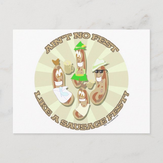 Carte Postale Fête de la saucisse ! (Devant)