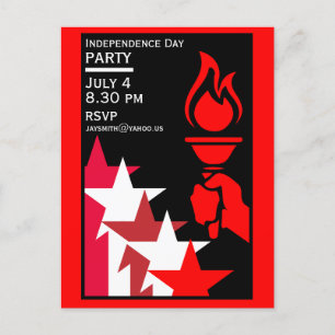 Carte Postale Fête de l'Indépendance américaine