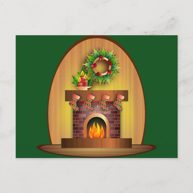 Carte Postale Fête de Noël (Devant)