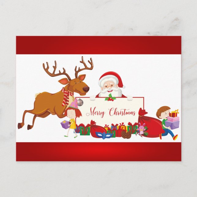 Carte Postale Fête de Noël (Devant)