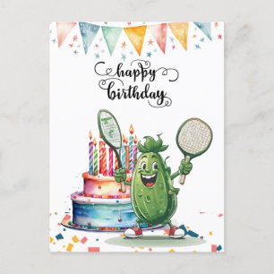 Carte Postale Fête de Pickleball   Anniversaire