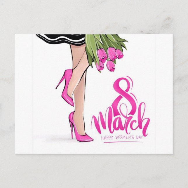 Carte Postale fête des femmes (Devant)