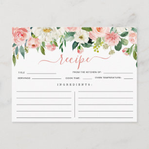 Carte Postale Fête des mariées de recettes de fleurs blanches ro