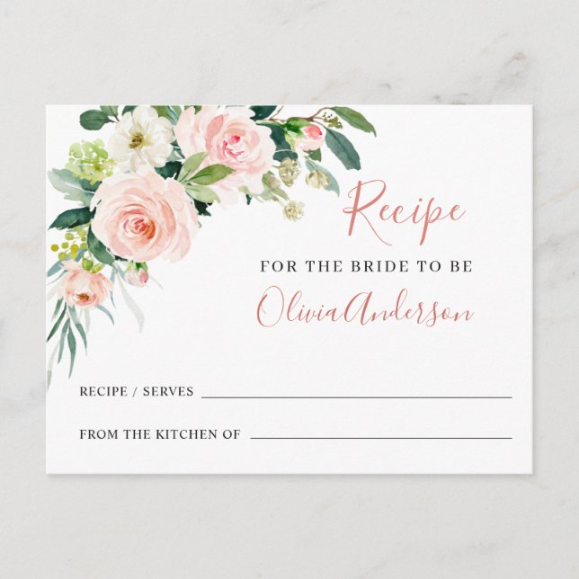 Carte Postale Fête des mariées de recettes de fleurs blanches ro (Devant)