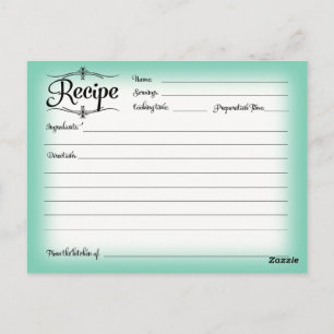 Carte Postale Fête des mariées Recette Desserts Scrolls Rétro