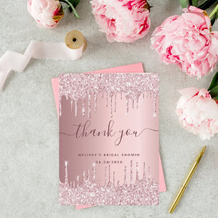 Carte Postale Fête des mariées rose vif parties scintillant gout