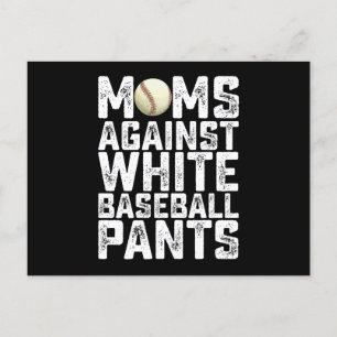 Carte Postale Fête des mères contre les pantalons blancs de base
