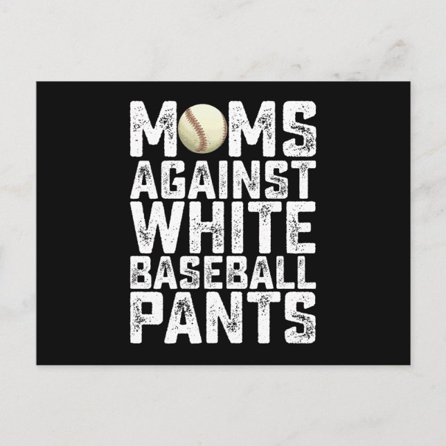 Carte Postale Fête des mères contre les pantalons blancs de base (Devant)