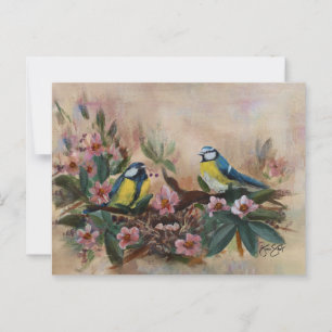 Carte Postale Fête des Mères Oiseaux