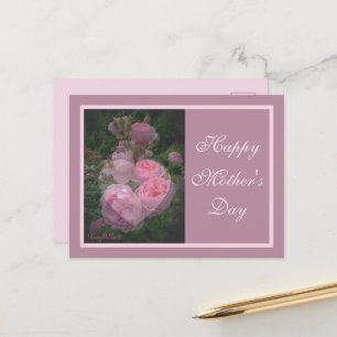 Carte postale Fête des mères rose