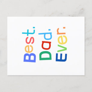 Carte postale fête des pères
