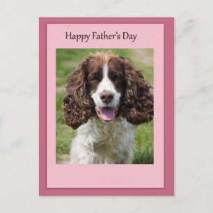 Carte Postale Fête des pères Cocker Spaniel Chien