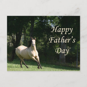 Carte postale Fête des pères de cheval Buckskin